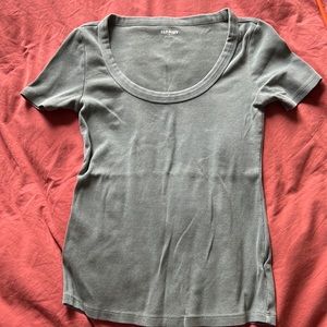 Scoop neck T shirt